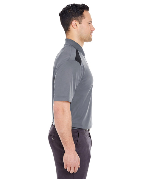 UltraClub 8215 Adult Cool & Dry Two-Tone Mesh Piqu Polo