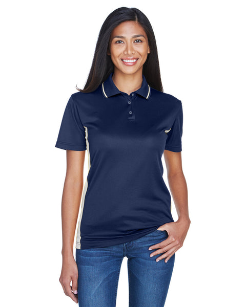 UltraClub 8406L Polo deportivo fresco y seco de dos tonos para mujer