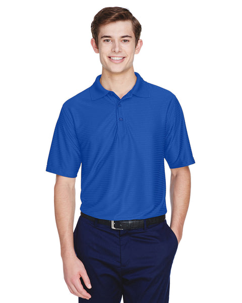 Polo de rendimiento UltraClub 8413 Cool &amp; Dry Elite con rayas tonales para hombre