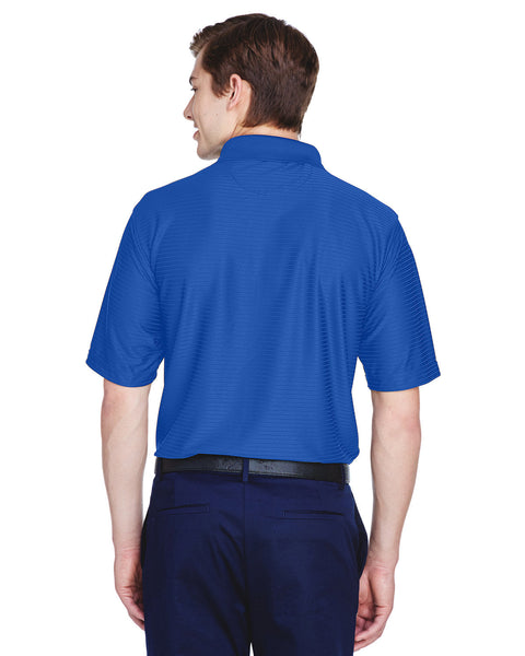 Polo de rendimiento UltraClub 8413 Cool &amp; Dry Elite con rayas tonales para hombre