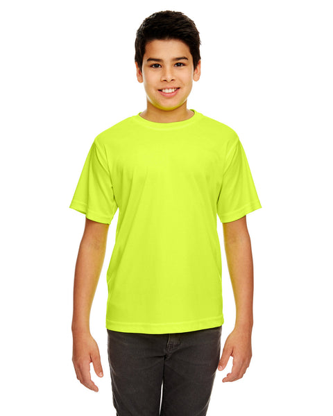 UltraClub 8420Y Playera Interlock de alto rendimiento deportivo para jóvenes Cool &amp; Dry