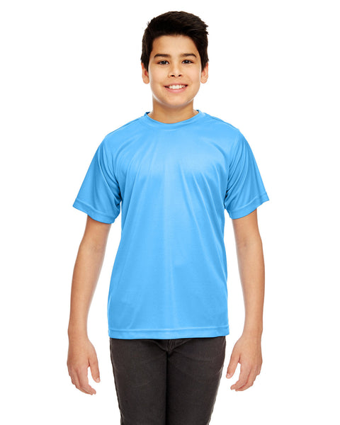 UltraClub 8420Y Playera Interlock de alto rendimiento deportivo para jóvenes Cool &amp; Dry