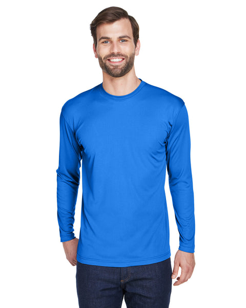 UltraClub 8422 Adult Cool & Dry Sport Long-Sleeve Performance Interlock T-Shirt