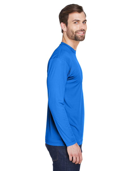 UltraClub 8422 Playera Interlock Performance de manga larga deportiva fresca y seca para adultos