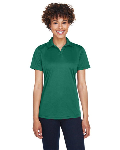 UltraClub 8425L Polo de rendimiento deportivo fresco y seco para mujer Interlock