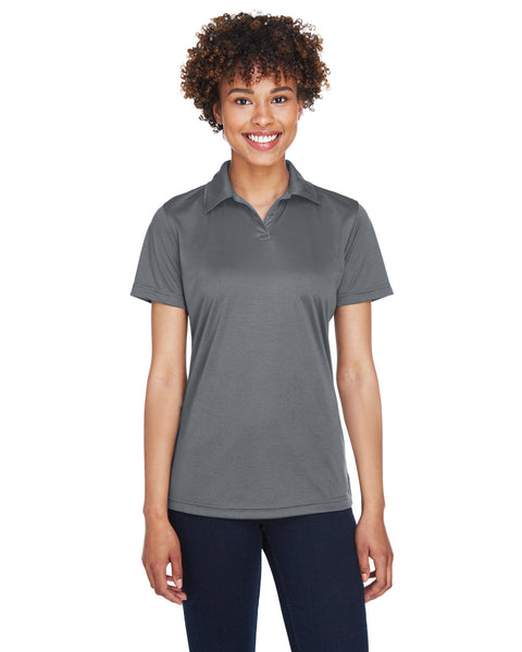 UltraClub 8425L Polo de rendimiento deportivo fresco y seco para mujer Interlock