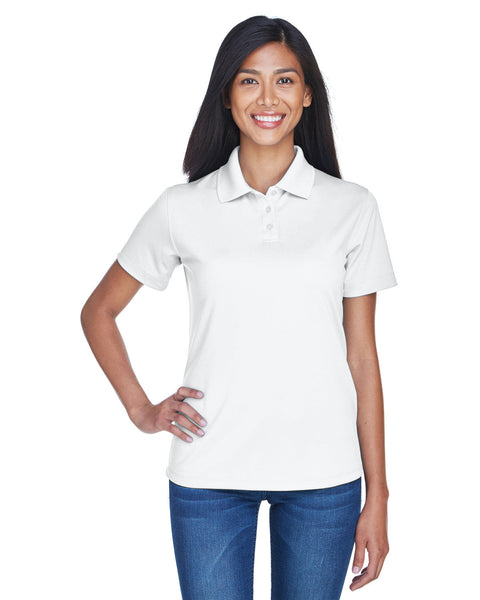 UltraClub 8445L Polo de alto rendimiento antimanchas fresco y seco para mujer