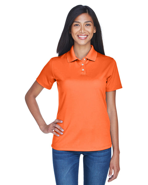 UltraClub 8445L Polo de alto rendimiento antimanchas fresco y seco para mujer