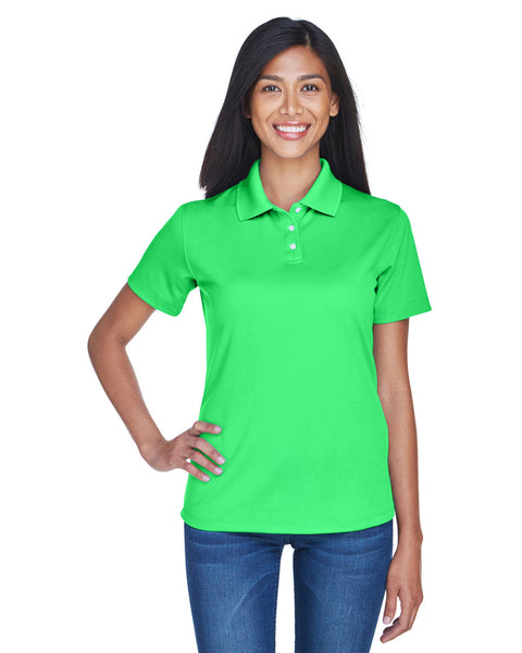 UltraClub 8445L Polo de alto rendimiento antimanchas fresco y seco para mujer