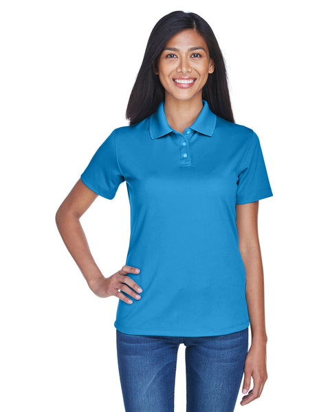 UltraClub 8445L Polo de alto rendimiento antimanchas fresco y seco para mujer