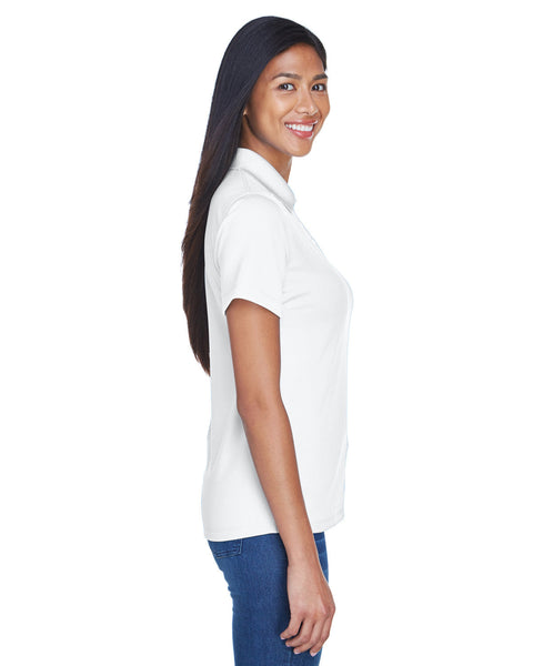 UltraClub 8445L Polo de alto rendimiento antimanchas fresco y seco para mujer