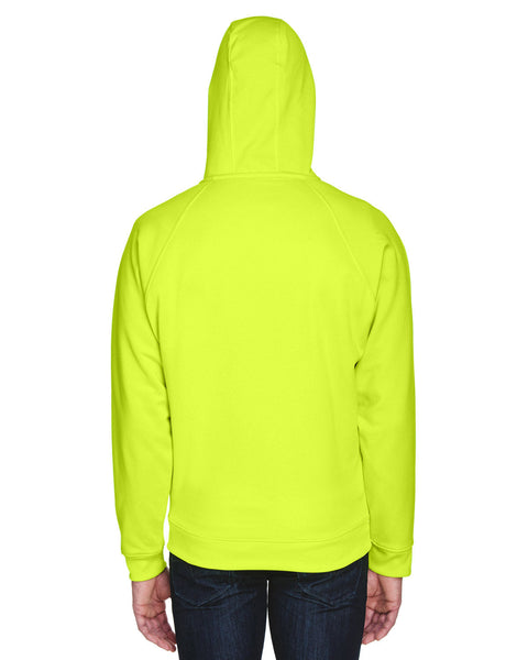 UltraClub 8463 Adult Rugged Wear Thermal-Lined Full-Zip Fleece Hooded Sweatshirt