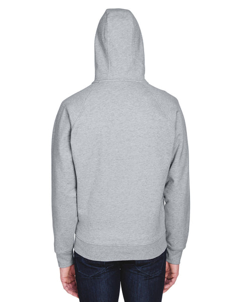 UltraClub 8463 Adult Rugged Wear Thermal-Lined Full-Zip Fleece Hooded Sweatshirt