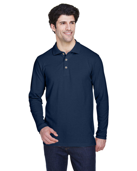 UltraClub 8532 Adult Long-Sleeve Classic Piqu Polo