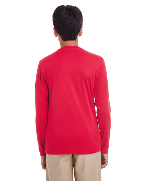 UltraClub 8622Y Youth Cool & Dry Performance Long-Sleeve Top