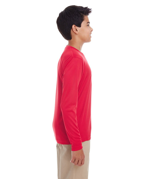 UltraClub 8622Y Youth Cool & Dry Performance Long-Sleeve Top