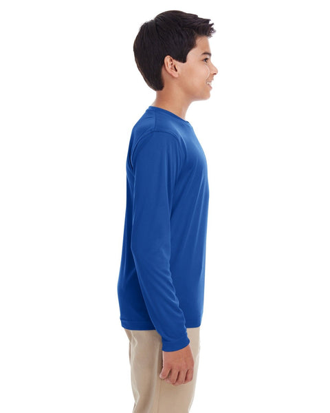 UltraClub 8622Y Youth Cool & Dry Performance Long-Sleeve Top