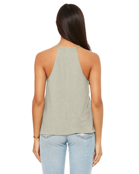 Bella + Canvas 8809 Camiseta sin mangas fluida con cuello alto para mujer