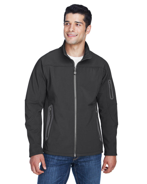 North End 88138 Men's Three-Layer Fleece Bonded Soft Shell Technical Jacket