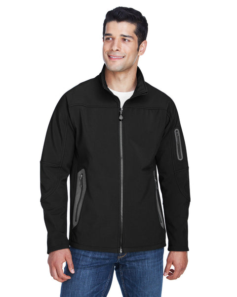 North End 88138 Men's Three-Layer Fleece Bonded Soft Shell Technical Jacket