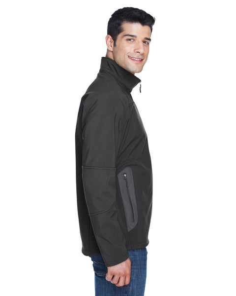 North End 88138 Men's Three-Layer Fleece Bonded Soft Shell Technical Jacket