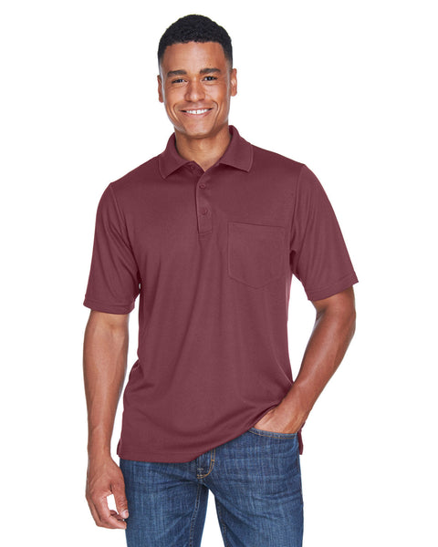 Core 365 88181P Polo de piqué Origin Performance para hombre con bolsillo