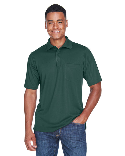 Core 365 88181P Polo de piqué Origin Performance para hombre con bolsillo