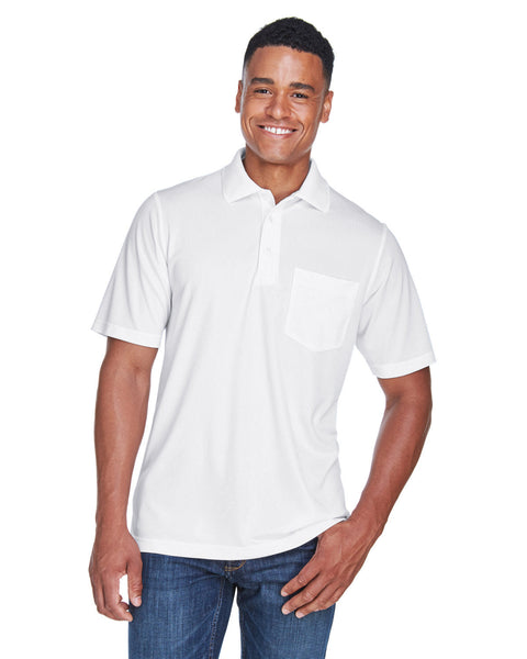 Core 365 88181P Polo de piqué Origin Performance para hombre con bolsillo