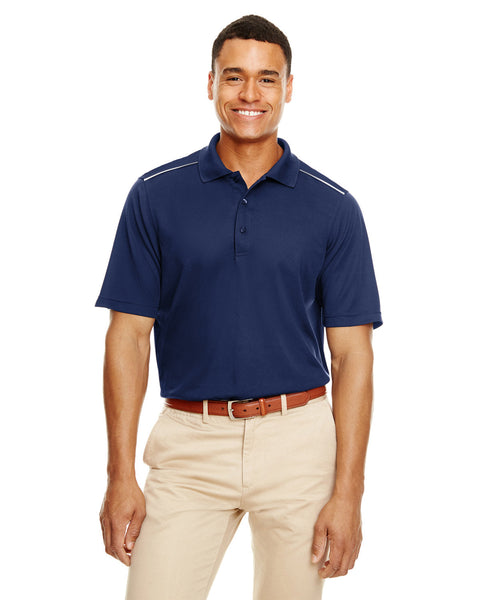 Core 365 88181R Radiant Performance Piqu Polo para hombre con ribetes reflectantes