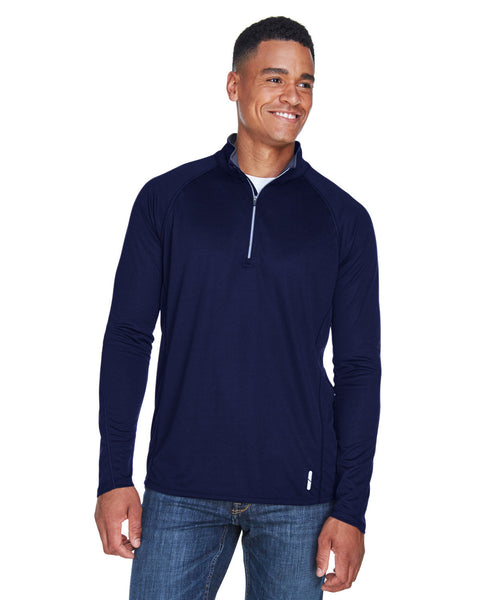 North End 88187 Men's Radar Quarter-Zip Performance Long-Sleeve Top