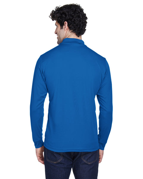 Core 365 88192 Polo piqué de manga larga Pinnacle Performance para hombre