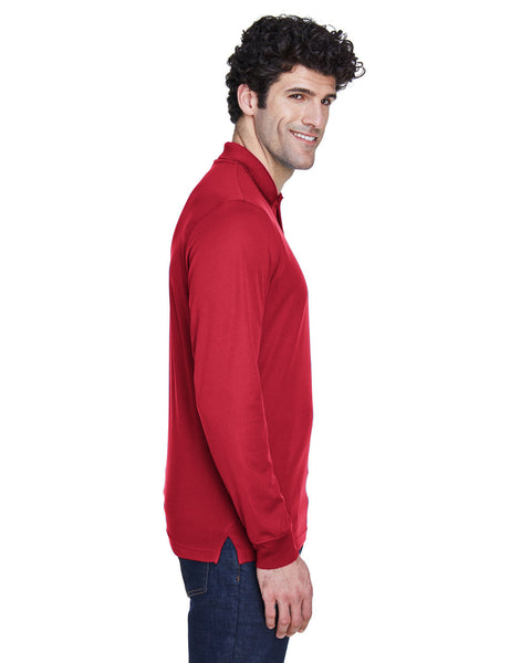 Core 365 88192 Polo piqué de manga larga Pinnacle Performance para hombre