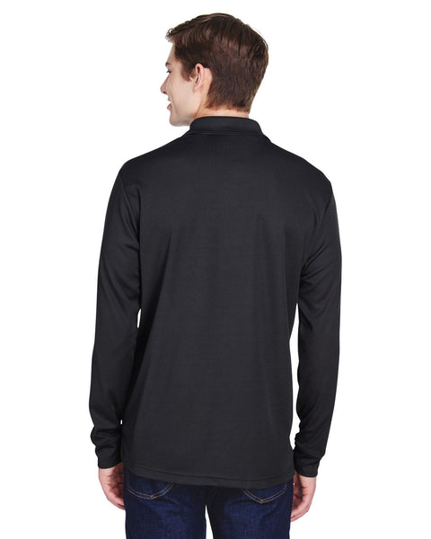 Core 365 88192P Adult Pinnacle Performance Long-Sleeve Piqu Polo with Pocket