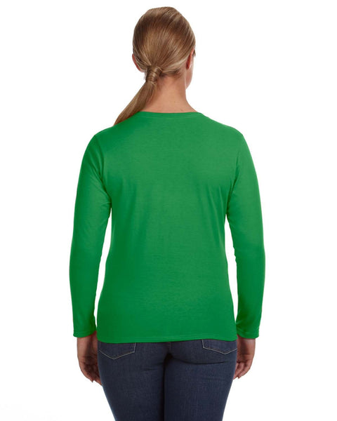 Anvil 884L Camiseta ligera de manga larga para mujer