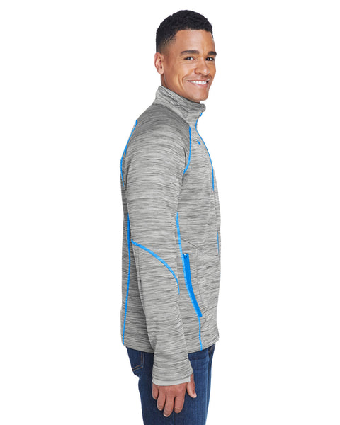 North End 88697 Men's Flux Mlange Bonded Fleece Jacket