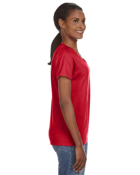 Anvil 88VL Camiseta ligera con cuello de pico para mujer