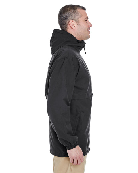 UltraClub 8908 Adult Microfiber Full-Zip Hooded Jacket