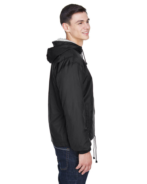 UltraClub 8915 Adult Fleece-Lined HoodedJacket