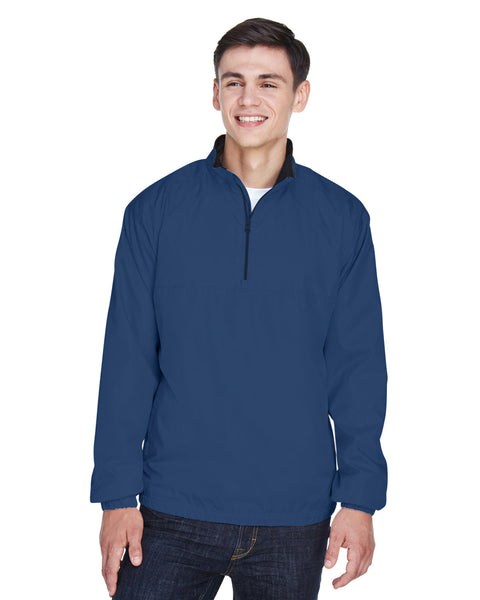 UltraClub 8936 Adult Micro-Poly Quarter-Zip Wind Shirt