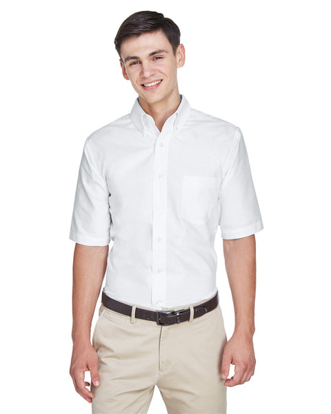 UltraClub 8972 Men's Classic Wrinkle-Resistant Short-Sleeve Oxford