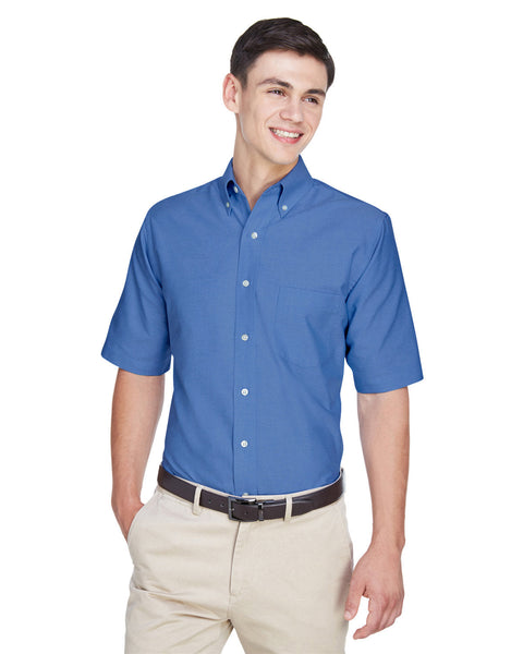 UltraClub 8972 Men's Classic Wrinkle-Resistant Short-Sleeve Oxford