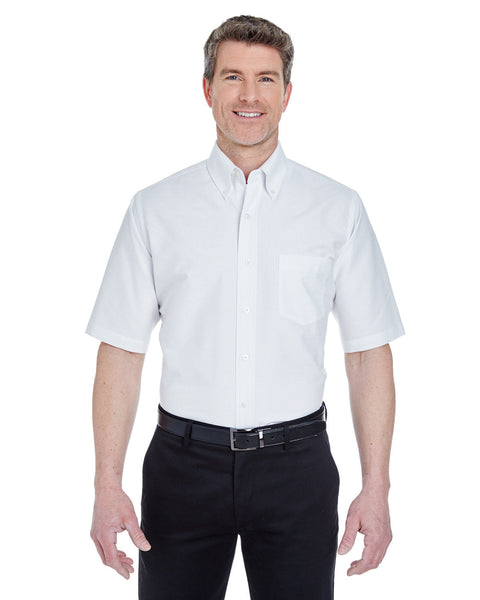 UltraClub 8972T Men's Tall Classic Wrinkle-Resistant Short-Sleeve Oxford