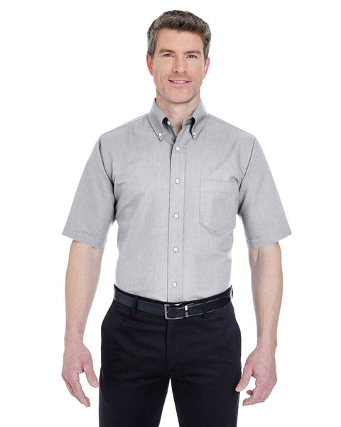 UltraClub 8972T Men's Tall Classic Wrinkle-Resistant Short-Sleeve Oxford