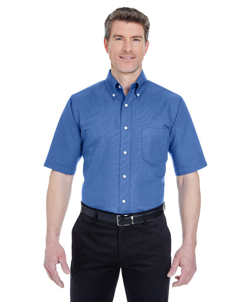 UltraClub 8972T Men's Tall Classic Wrinkle-Resistant Short-Sleeve Oxford