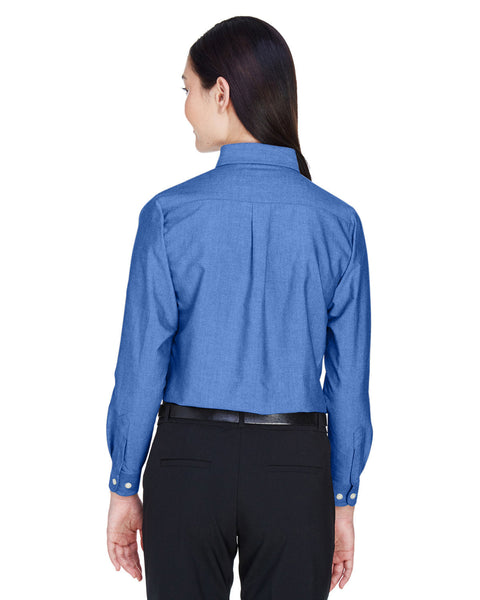 UltraClub 8990 Ladies' Classic Wrinkle-Resistant Long-Sleeve Oxford