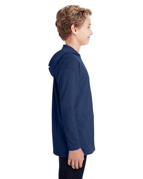 Anvil 987B Camiseta de manga larga con capucha para jóvenes