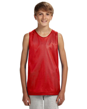 A4 N2206 Youth Reversible Mesh Tank