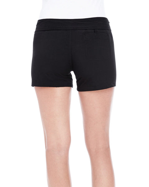 Burnside B5371 Short de playa elástico Dobby para mujer