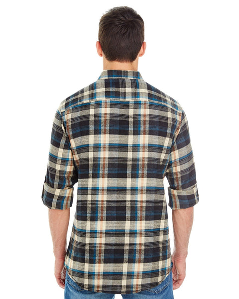 Burnside B8210 Men's Plaid Flannel Shirt