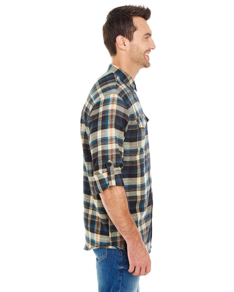 Burnside B8210 Men's Plaid Flannel Shirt